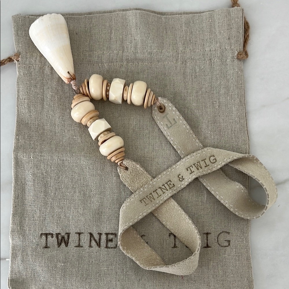 Twine & Twig Long Bead And Shell Necklace. - image 4